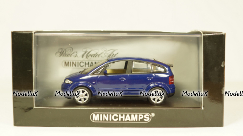 Audi A2 2000 dark blue, Minichamps 1:43
