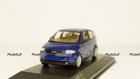 Audi A2 2000 dark blue, Minichamps 1:43