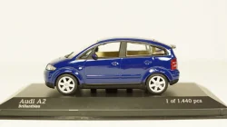 Audi A2 2000 dark blue, Minichamps 1:43