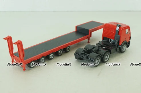 Mercedes SK 2436 with semi trailer, red 141963, Herpa 1:87