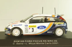 Ford Focus RS WRC #3 Rally Monte Carlo 2001, Sainz/Moya, SKM188, Skid 1:43 Уценка!