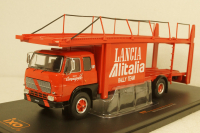 Fiat 673 Race Car Transporter 1976 Lancia Alitalia Rally Team, TRU037, IXO 1:43