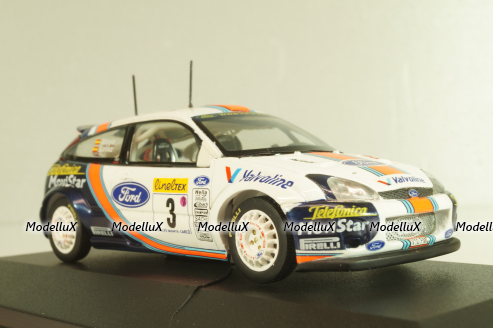 Ford Focus RS WRC #3 Rally Monte Carlo 2001, Sainz/Moya, SKM188, Skid 1:43 Уценка!