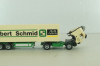 Mercedes SK 1735 LS tractor with semi-trailer "Albert Schmid" 1992, beige, 22973, Herpa 1:87