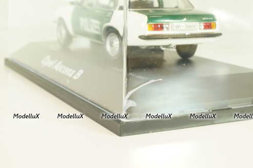 Opel Ascona B Polizei 1976, green/white, 03294, Schuco 1:43