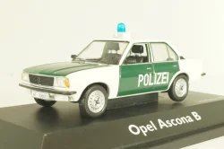 Opel Ascona B Polizei 1976, green/white, 03294, Schuco 1:43