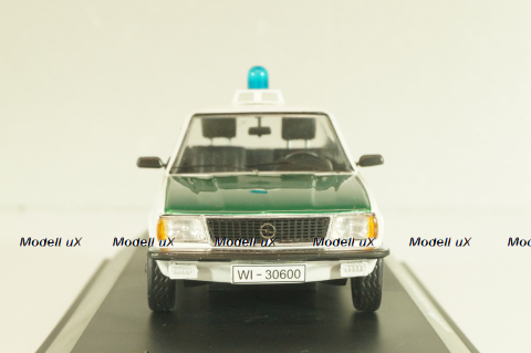 Opel Ascona B Polizei 1976, green/white, 03294, Schuco 1:43