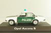Opel Ascona B Polizei 1976, green/white, 03294, Schuco 1:43