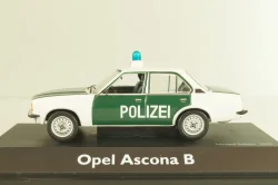 Opel Ascona B Polizei 1976, green/white, 03294, Schuco 1:43