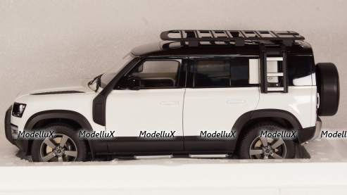 Land Rover Defender 110 with Roof Pack 2020 Fuji White, Almost Real 1:18