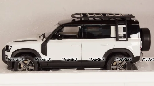 Land Rover Defender 110 with Roof Pack 2020 Fuji White, Almost Real 1:18