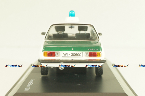 Opel Ascona B Polizei 1976, green/white, 03294, Schuco 1:43