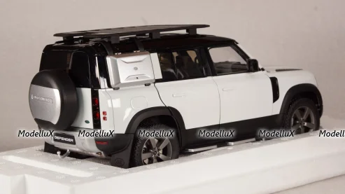 Land Rover Defender 110 with Roof Pack 2020 Fuji White, Almost Real 1:18