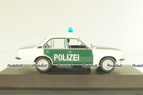 Opel Ascona B Polizei 1976, green/white, 03294, Schuco 1:43