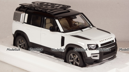 Land Rover Defender 110 with Roof Pack 2020 Fuji White, Almost Real 1:18