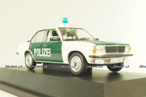 Opel Ascona B Polizei 1976, green/white, 03294, Schuco 1:43