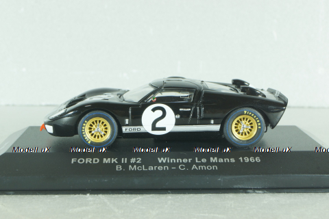 Ford GT40 MK II #2 B.McLaren/C.Amon winner Le Mans , LM1966, IXO 1:43
