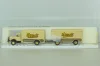 Henschel HS 140 with trailer Brandt, beige, 7314, Brekina 1:87