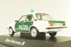 Opel Ascona B Polizei 1976, green/white, 03294, Schuco 1:43