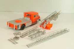 Mercedes L1519 DLK30 Metz, fire engine Scala, Germany 1966, Pompieri Italy collection #14, Altaya 1:43 На запчасти!