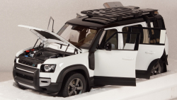 Land Rover Defender 110 with Roof Pack 2020 Fuji White, Almost Real 1:18