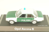 Opel Ascona B Polizei 1976, green/white, 03294, Schuco 1:43