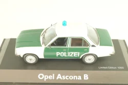 Opel Ascona B Polizei 1976, green/white, 03294, Schuco 1:43