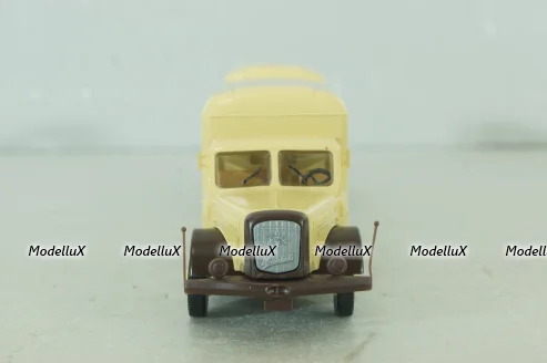 Henschel HS 140 with trailer Brandt, beige, 7314, Brekina 1:87