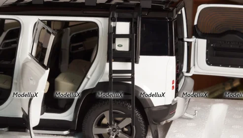 Land Rover Defender 110 with Roof Pack 2020 Fuji White, Almost Real 1:18
