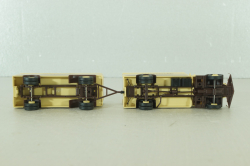 Henschel HS 140 with trailer Brandt, beige, 7314, Brekina 1:87