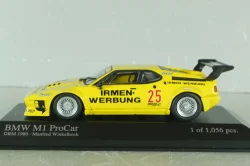 BMW M1 ProCar DRM 1980, yellow, 430802525, Minichamps 1:43 Без картонной коробки