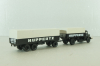 Krupp Mustang with trailer 3-axle, Huppertz, black, 7720, Brekina 1:87