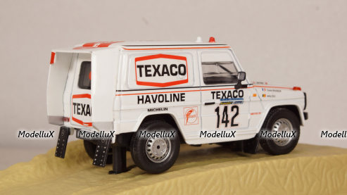 MERCEDES 280 GE # 142 - J. ICKX - C. BRASSEUR - DAKAR 1983, Norev 1:43 Уценка!