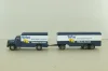MAN F8 with trailer 3-axel, Birkel, blue, 7216 , Brekina 1:87