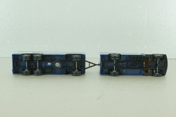 MAN F8 with trailer 3-axel, Birkel, blue, 7216 , Brekina 1:87