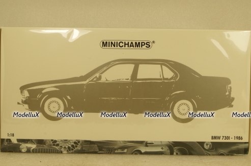 BMW 730i (E32) 1986 red, 100023007, Minichamps 1:18