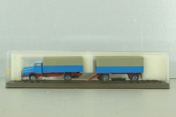 IFA H6 with trailer, blue, 7110, Brekina 1:87 
