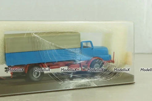 IFA H6 with trailer, blue, 7110, Brekina 1:87 