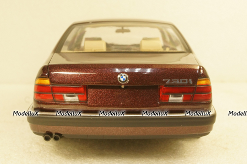 BMW 730i (E32) 1986 red, 100023007, Minichamps 1:18
