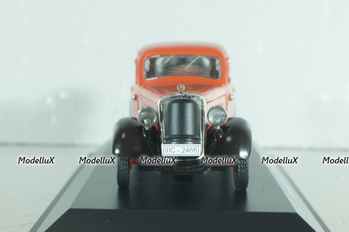 Mercedes-Benz 170V (W136) with Wood Gasifier 1937, red, 450246600, Schuco 1:43