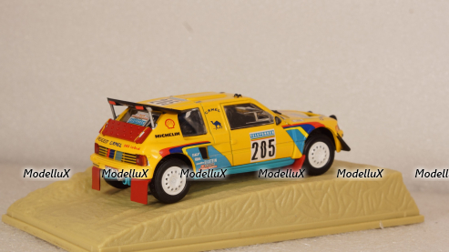 Peugeot 205 Turbo 16 Grand Raid Rally Paris–Dakar 1987 A. Vatanen-B.Giroux, Norev 1:43