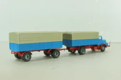 IFA H6 with trailer, blue, 7110, Brekina 1:87 