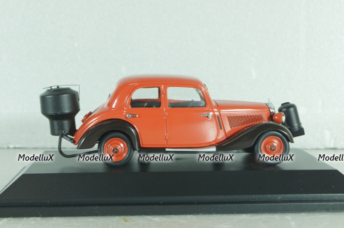 Mercedes-Benz 170V (W136) with Wood Gasifier 1937, red, 450246600, Schuco 1:43