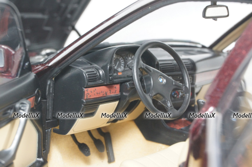 BMW 730i (E32) 1986 red, 100023007, Minichamps 1:18