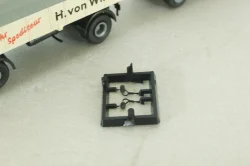 Mercedes LP 333 with trailer, H. von Wirth, white, 7528, Brekina 1:87