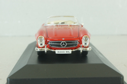 Mercedes 300 SL Roadster (W198) 1963, red, MBOMS057, Altaya, Mercedes-Benz Offizielle Modell Sammlung #61, 1:43