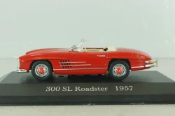 Mercedes 300 SL Roadster (W198) 1963, red, MBOMS057, Altaya, Mercedes-Benz Offizielle Modell Sammlung #61, 1:43