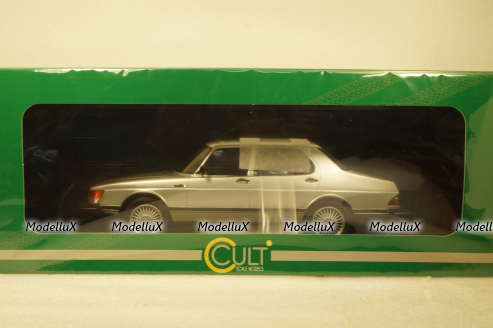 Saab 900 Turbo 1981, silver metallic, CML099-1, Cult Models 1:18
