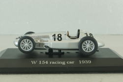 Mercedes W154 3-litre racibg car 1939, silver, MBOMS048, Altaya, Mercedes-Benz Offizielle Modell Sammlung #48, 1:43