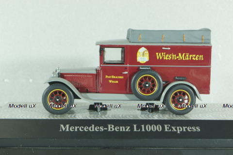 Mercedes-Benz L1000 Express Post Brauerei Weiler red/grey  1:43
